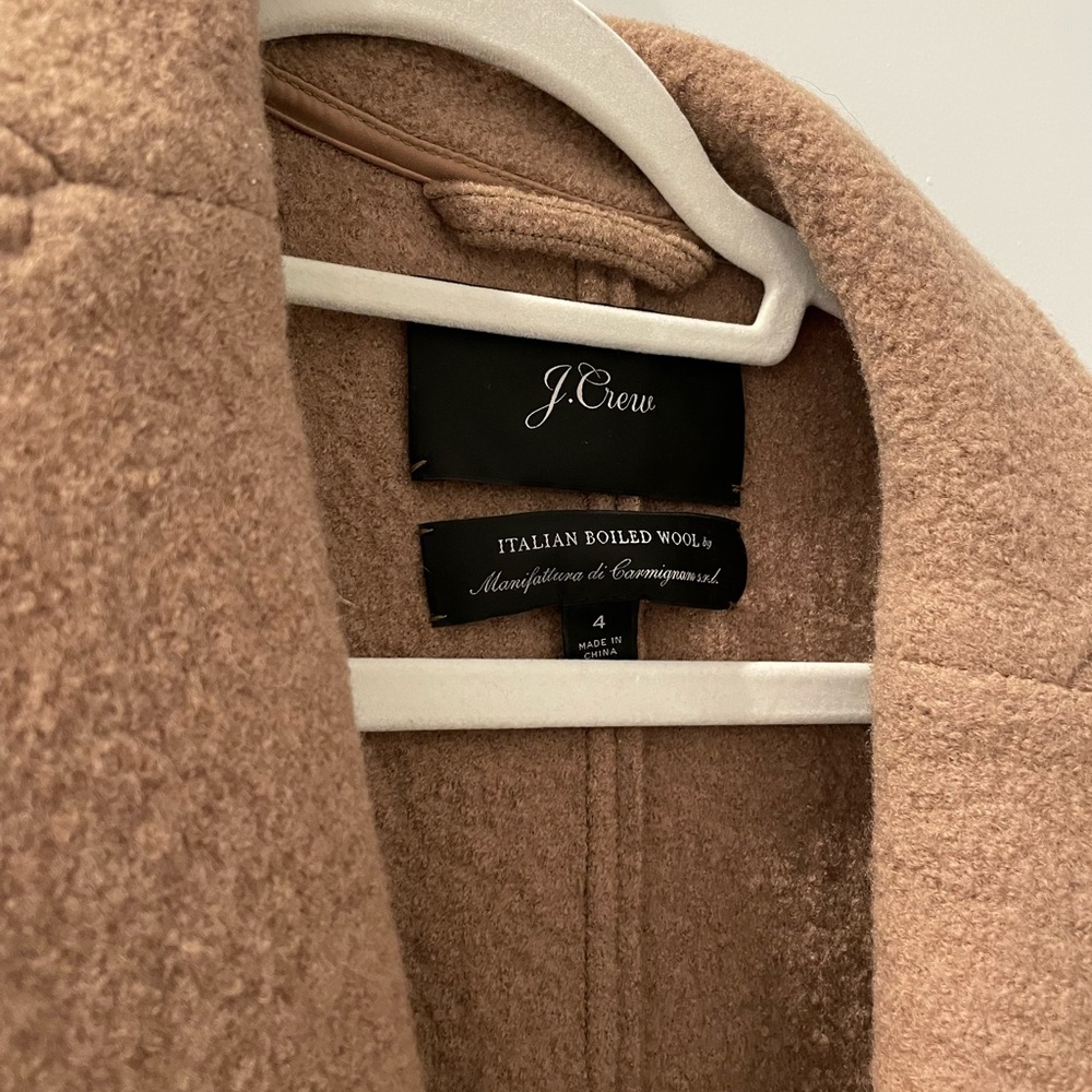 J Crew Brown Wool Coat, size 4